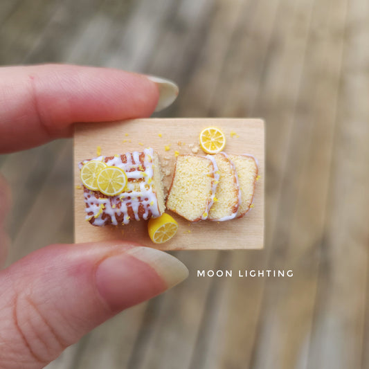 Miniature lemon drizzle cake
