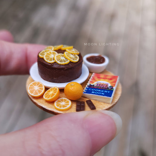 Chocolate and orange cake with Edmonds