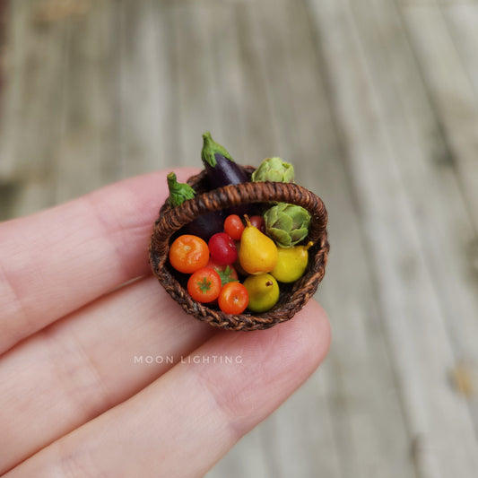 Basket of fruit and vegetables