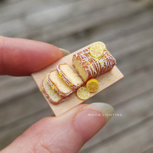 Miniature lemon drizzle cake