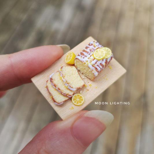 Miniature lemon drizzle cake